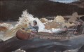 Schießen die Rapids Realismus Marinemaler Winslow Homer
